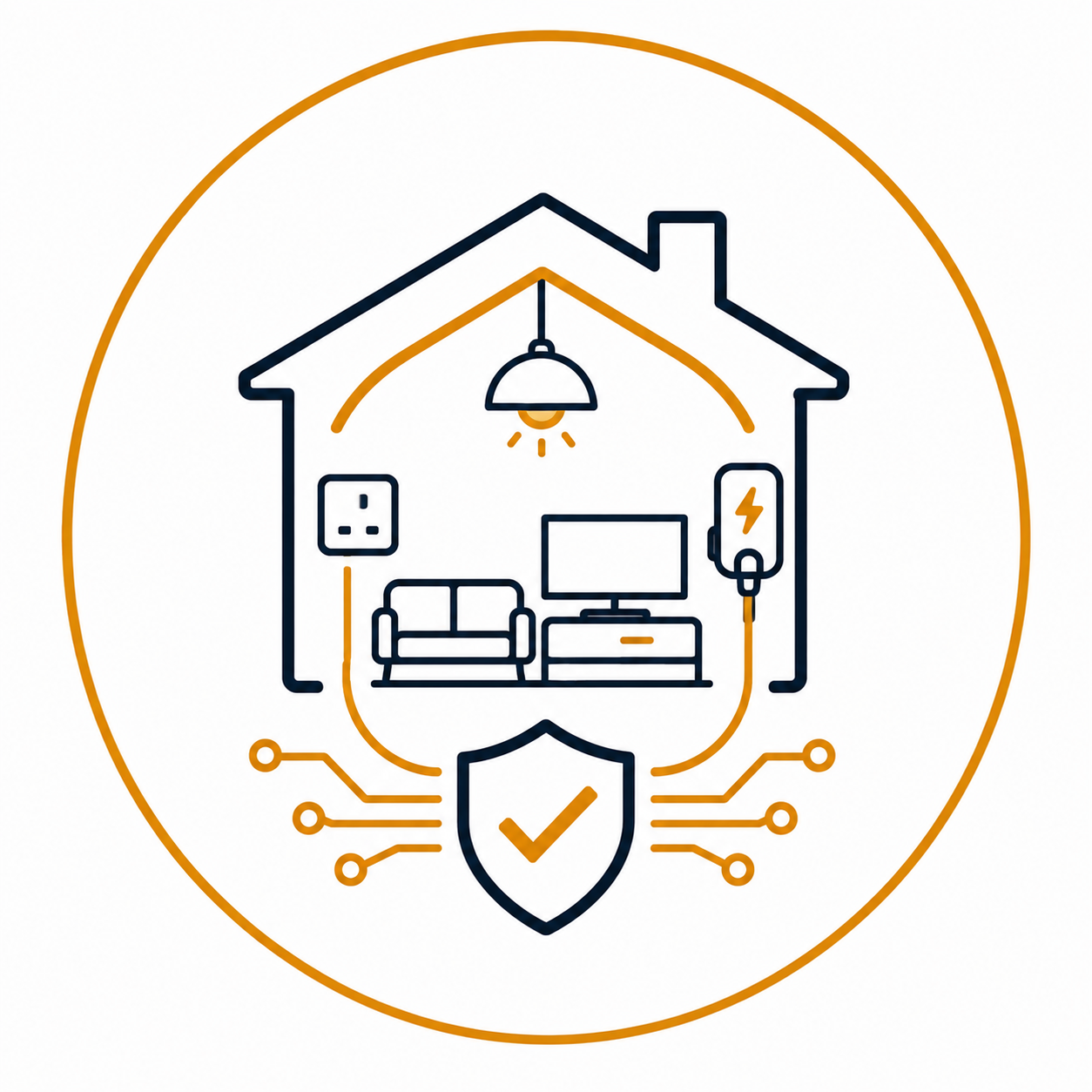 Electrical Wiring Replacement Manchester home wiring safety icon.