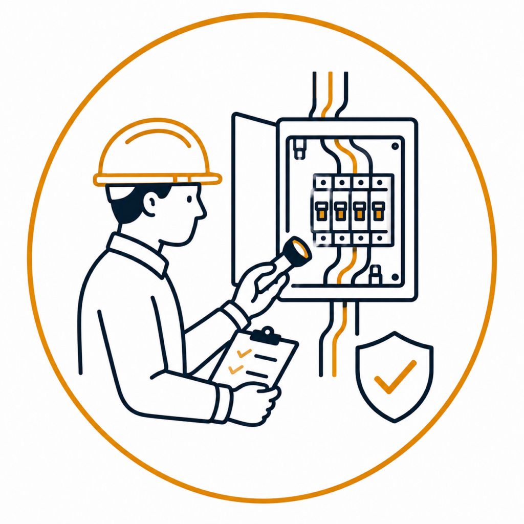 Initial property assessment for House Rewiring for Extensions by qualified electricians