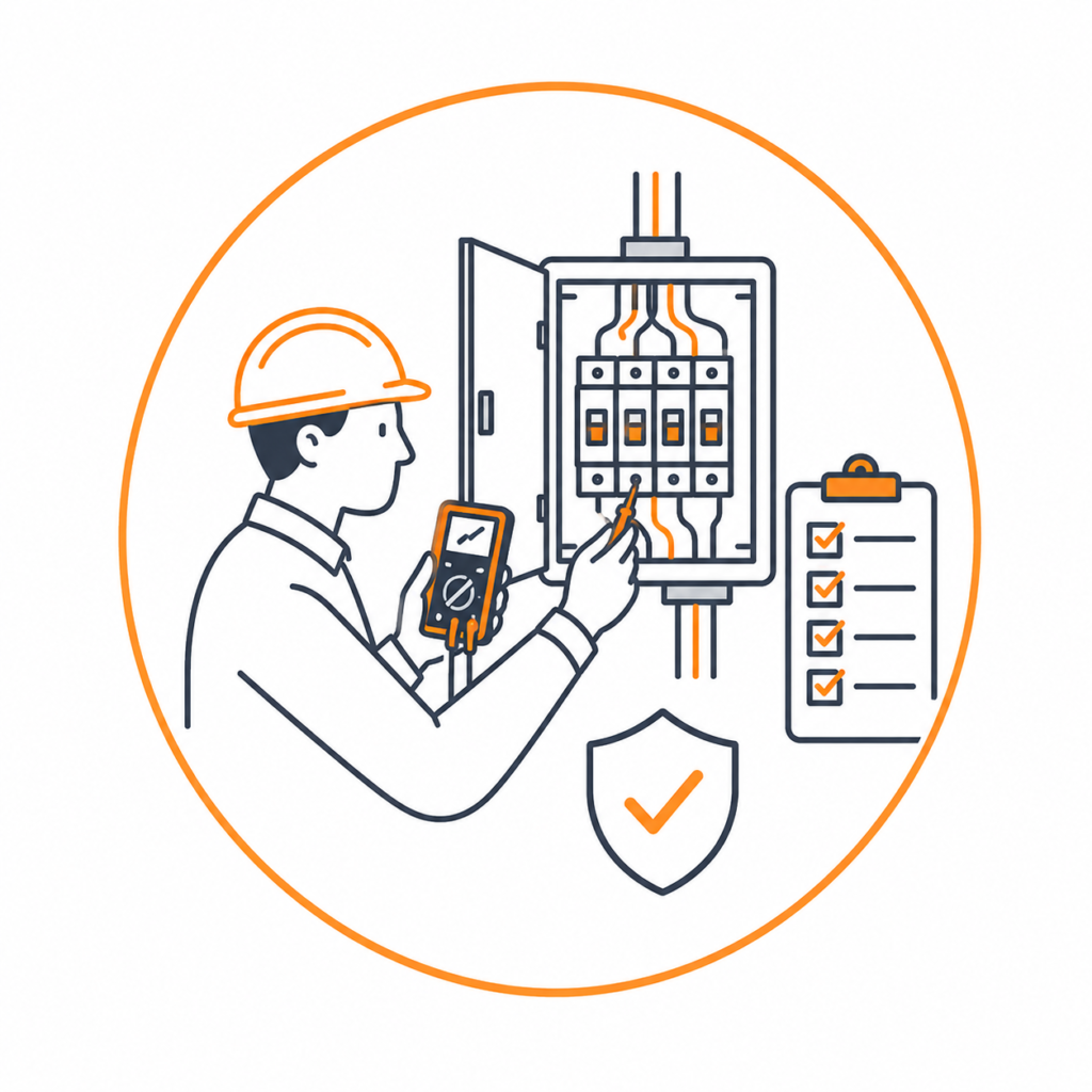 Electrical fault finding Manchester testing to identify electrical faults