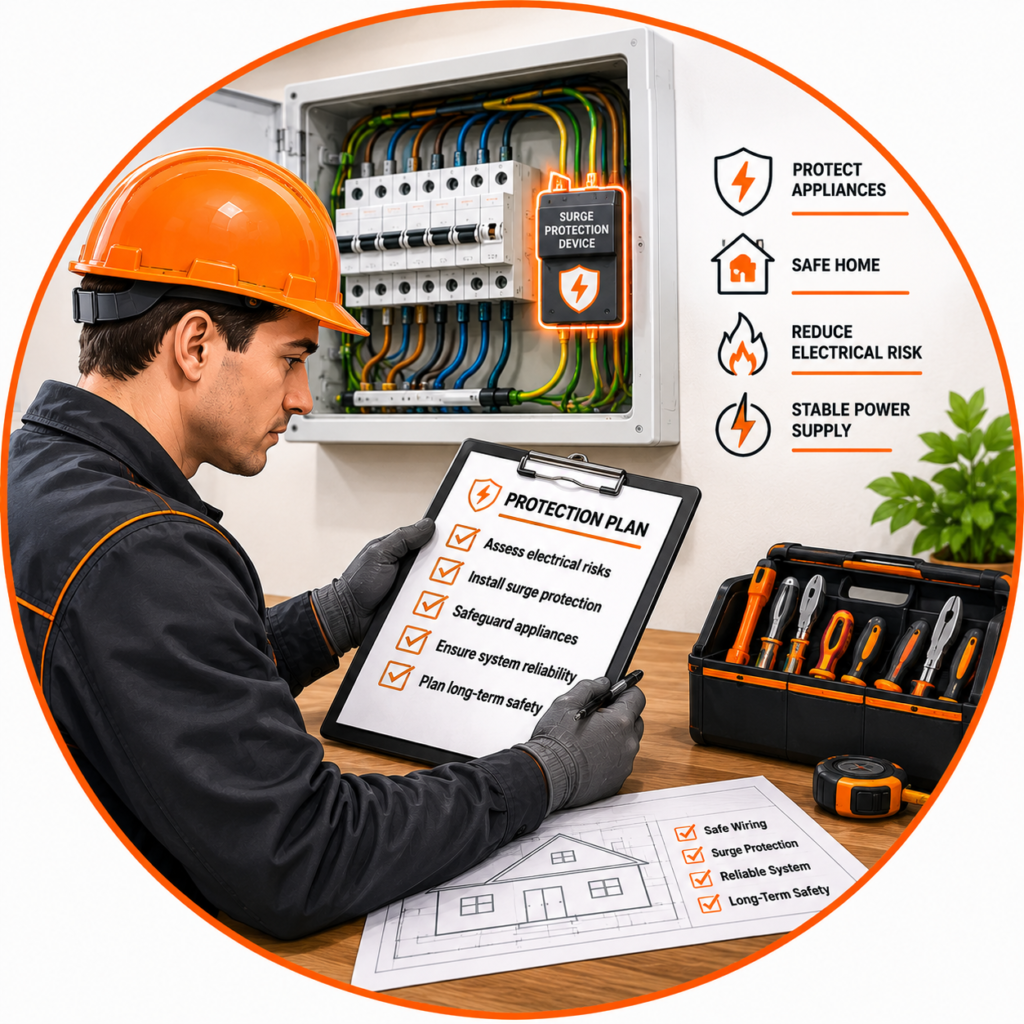 Surge protection installation Manchester planning for a suitable protection arrangement