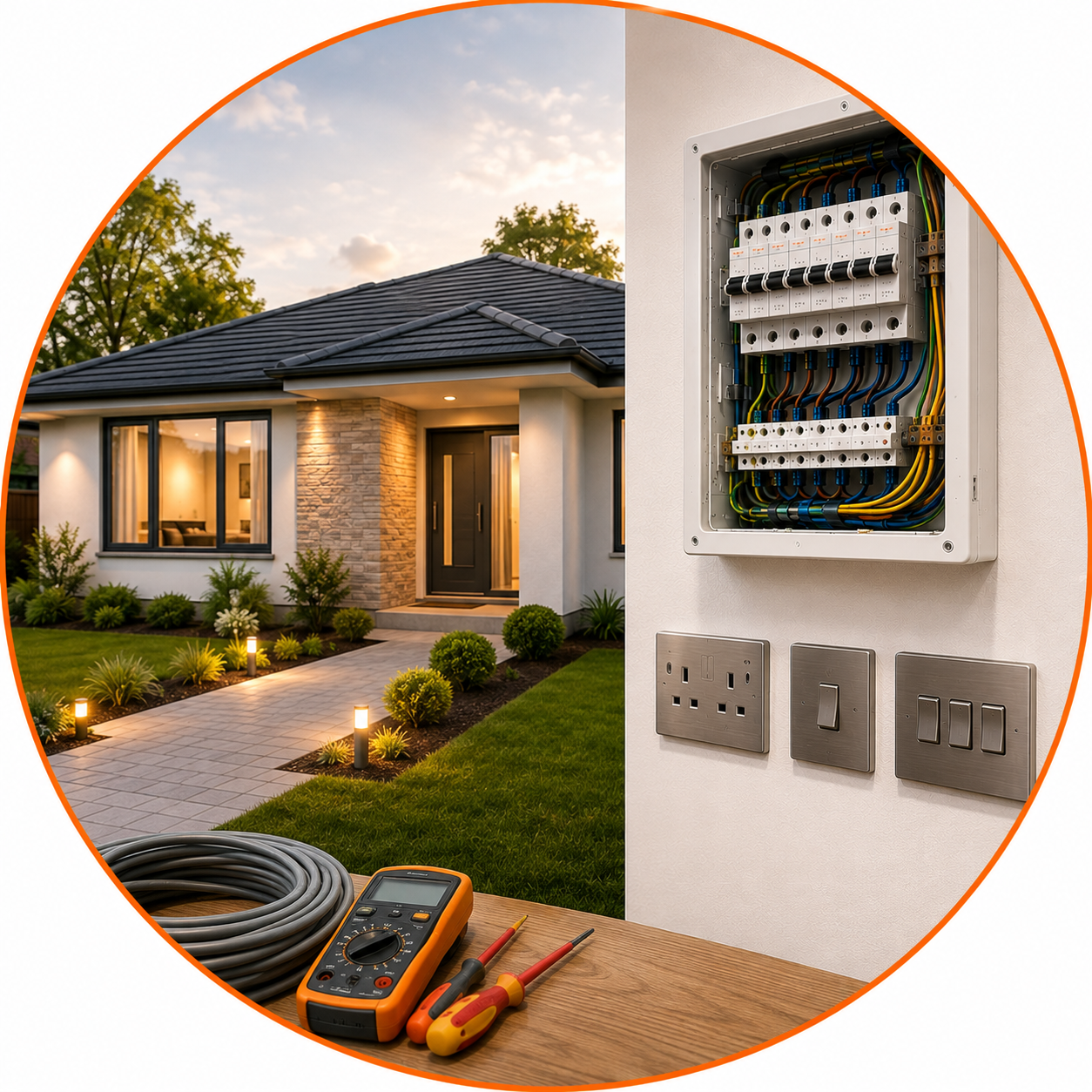 Bungalow Rewiring Manchester by a qualified electrician for safe, modern bungalow wiring