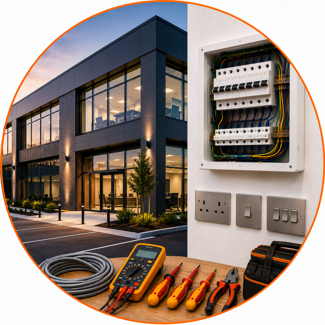 Commercial Property Rewiring Manchester modern commercial electrical wiring and consumer unit