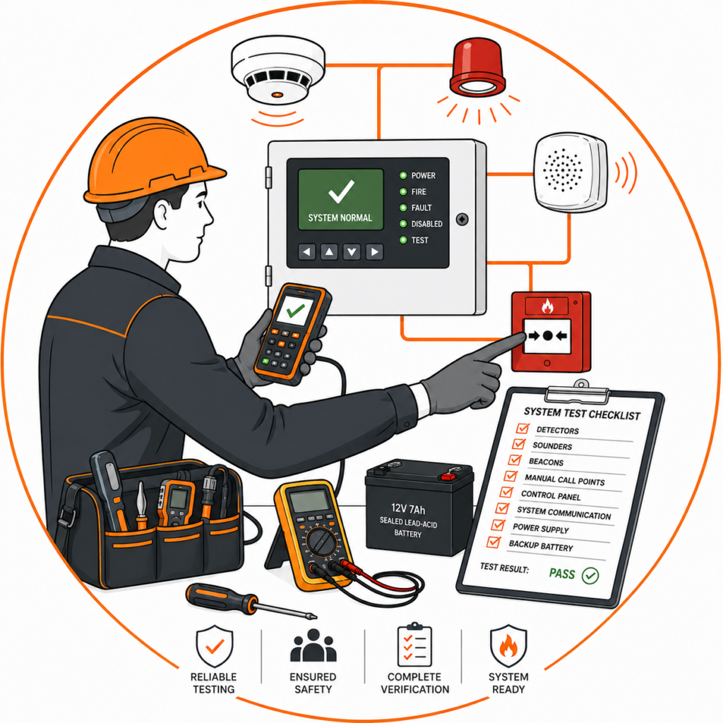 Smoke alarm installation Manchester system testing to verify correct alarm operation