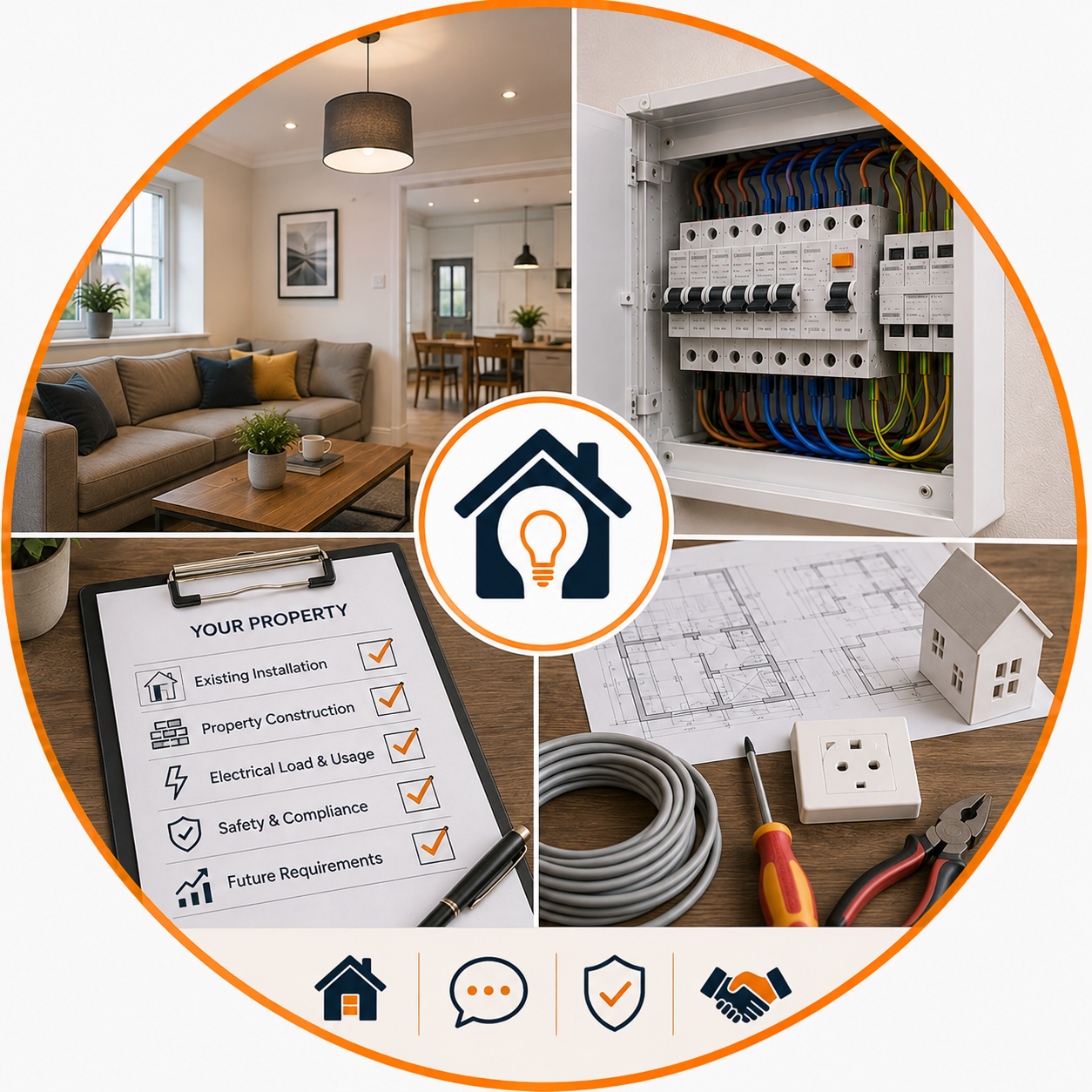 Rewiring Services We Provide planned around property layout and electrical needs in Manchester.