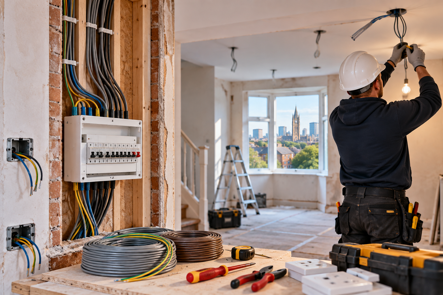 what to expect when rewiring a house in manchester